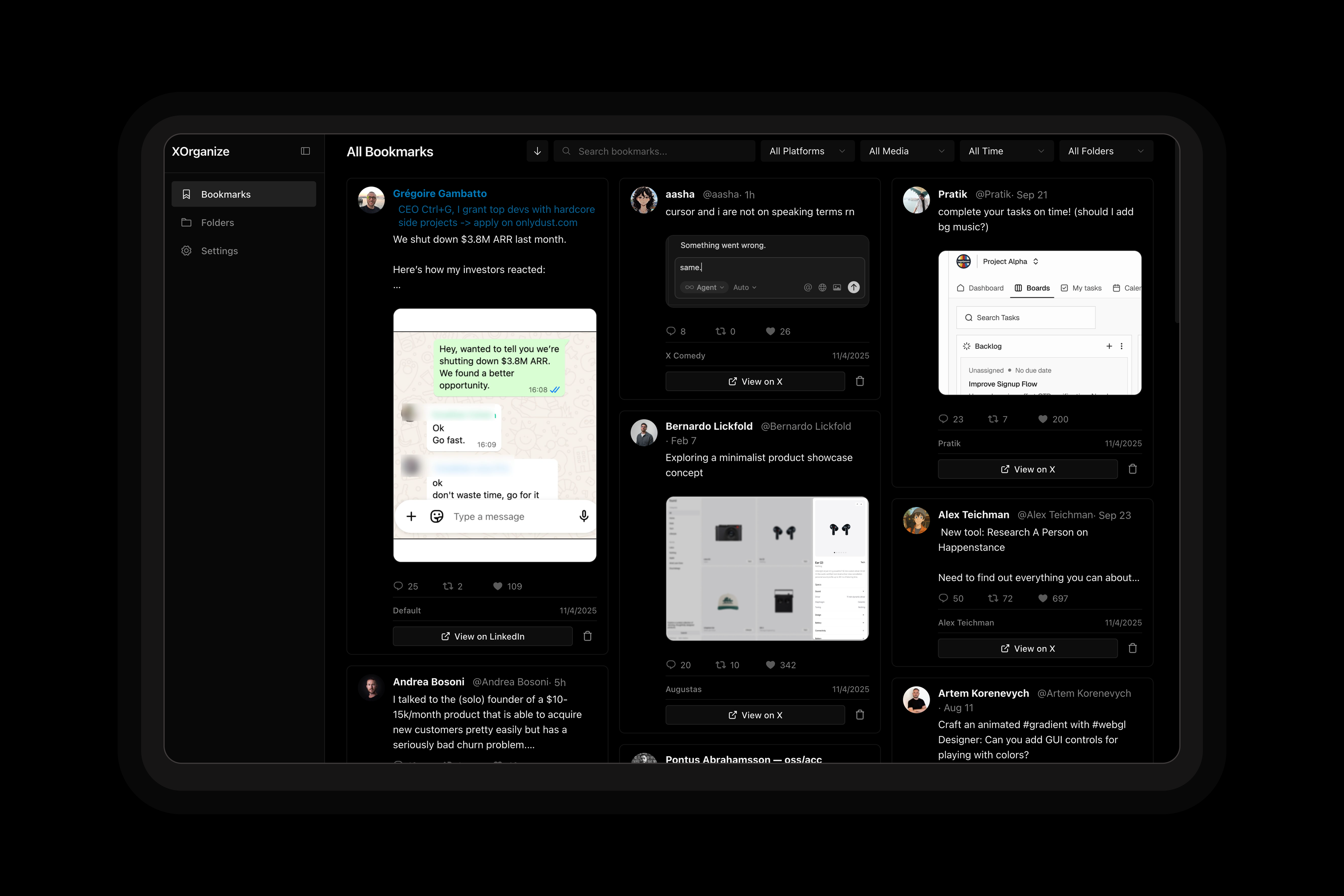 XOrganize Extension - Folder Organization