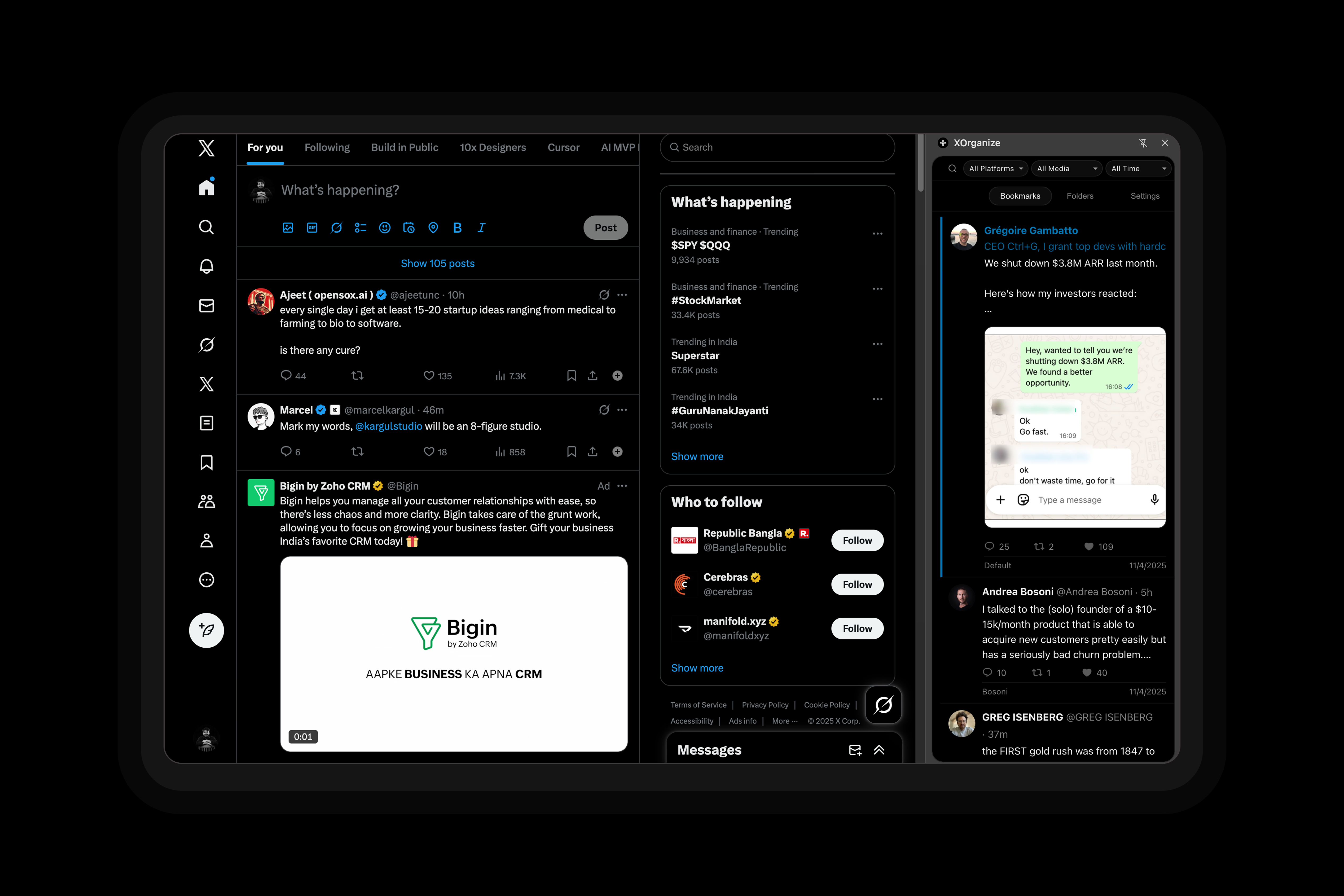 XOrganize Extension - Export Feature